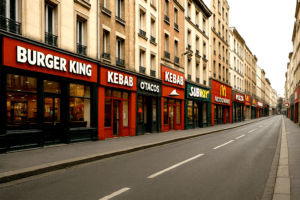 fast-food polluent rues