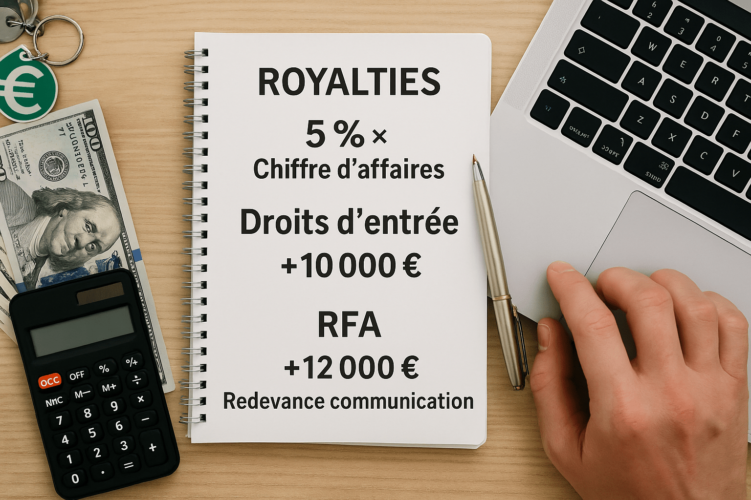 royalties droits d’entrée comment calculer